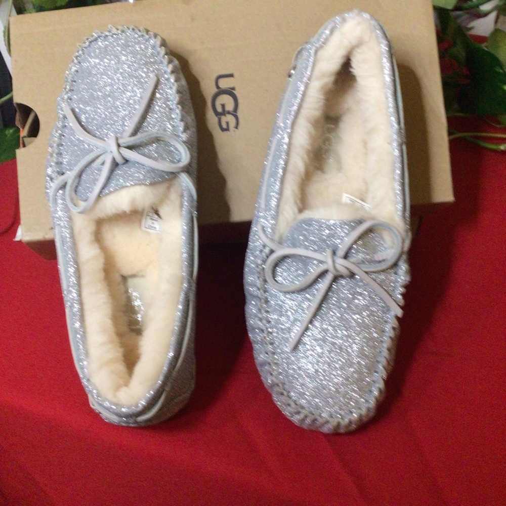 UGGs, women, glitter slip on shoe.